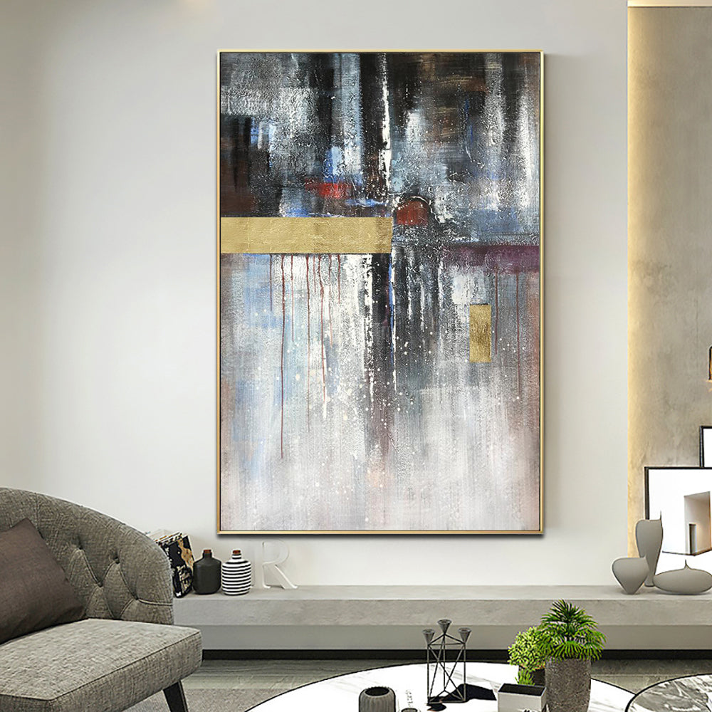 Abstract Oil Painting L'avenir - Modern Wall Art for Contemporary Home Decor