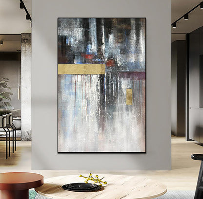 Abstract Oil Painting L'avenir - Modern Wall Art for Contemporary Home Decor