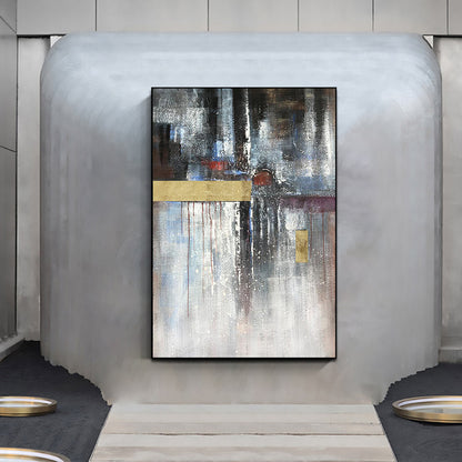 Abstract Oil Painting L'avenir - Modern Wall Art for Contemporary Home Decor