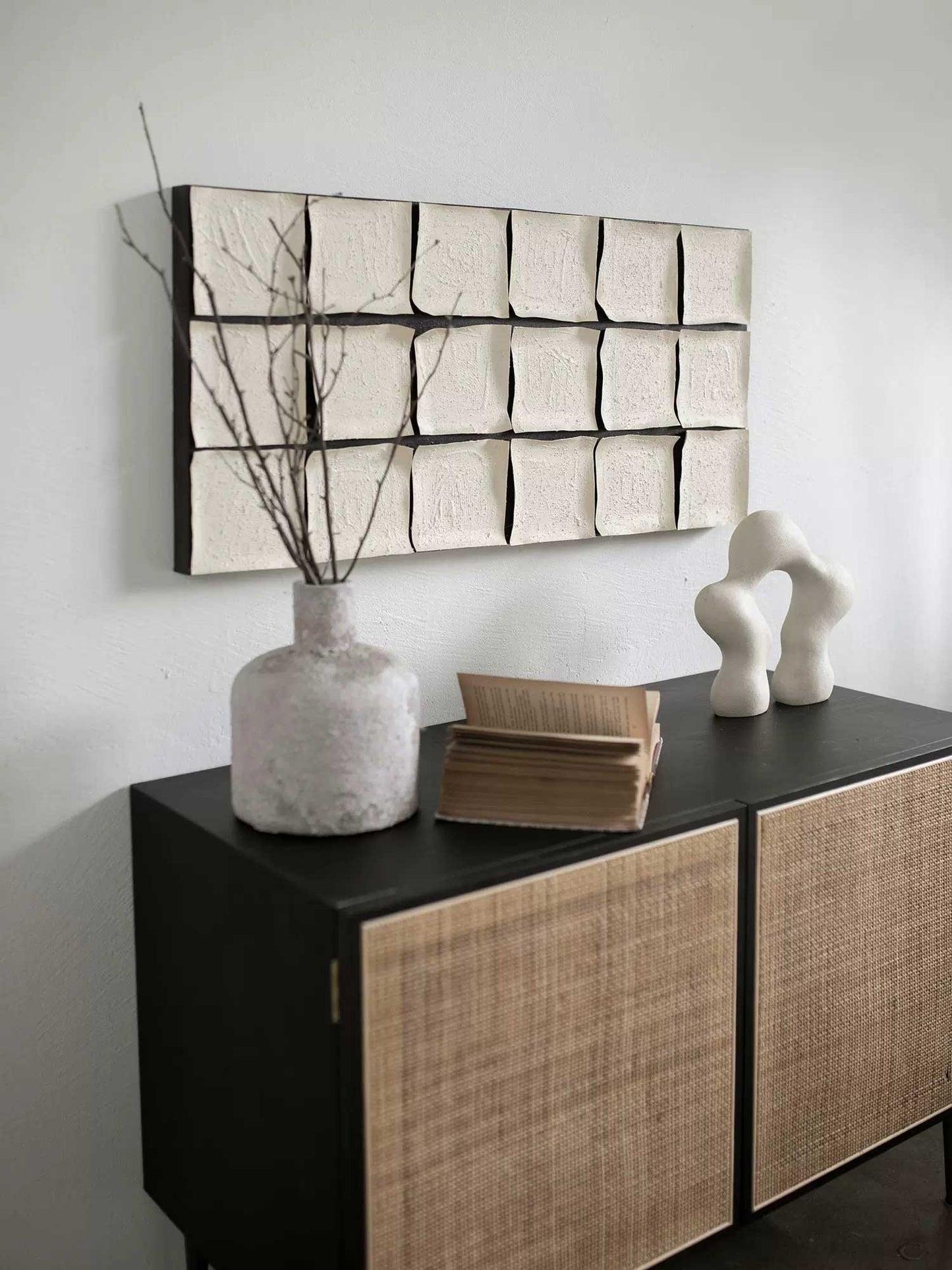 Modern Minimalist Geometric Oil Painting for Contemporary Home Decor