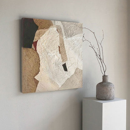 Elegant Minimalist Abstract Oil Painting for Modern Home Decor