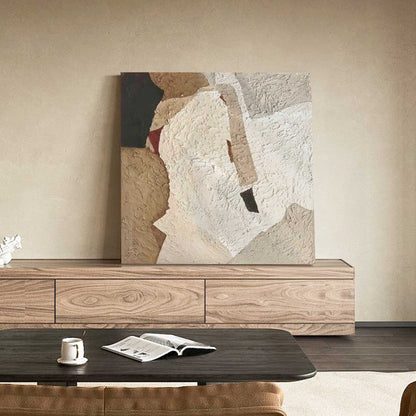 Elegant Minimalist Abstract Oil Painting for Modern Home Decor