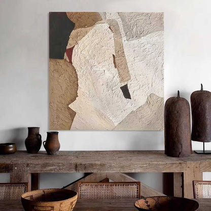 Elegant Minimalist Abstract Oil Painting for Modern Home Decor