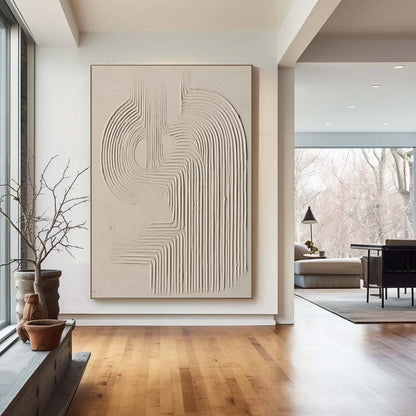 Contemporary Abstract Textured Oil Painting for Modern Home Decor