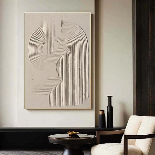 Contemporary Abstract Textured Oil Painting for Modern Home Decor