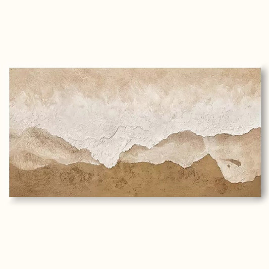 Serene Minimalist Landscape Oil Painting for Modern Home Decor