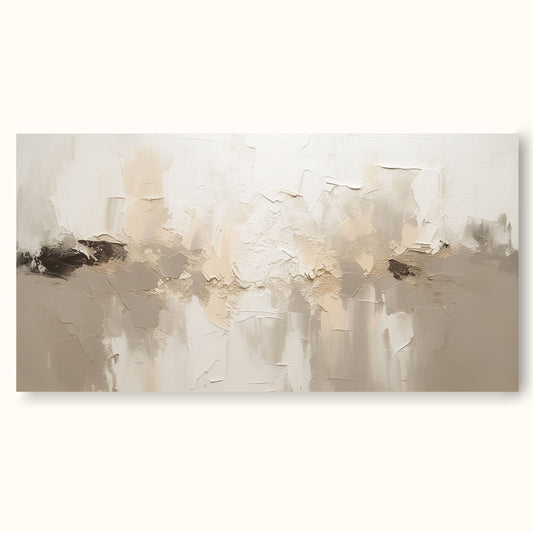 Serene Minimalist Abstract Oil Painting for Modern Decor and Relaxing Spaces