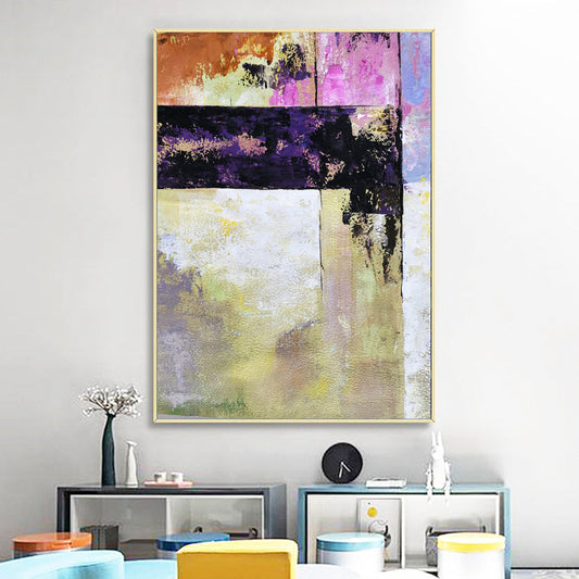 Abstract Oil Painting: Vibrant Colors and Bold Textures for Modern Decor