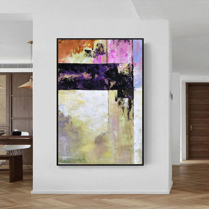 Abstract Oil Painting: Vibrant Colors and Bold Textures for Modern Decor