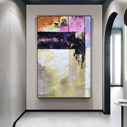 Abstract Oil Painting: Vibrant Colors and Bold Textures for Modern Decor