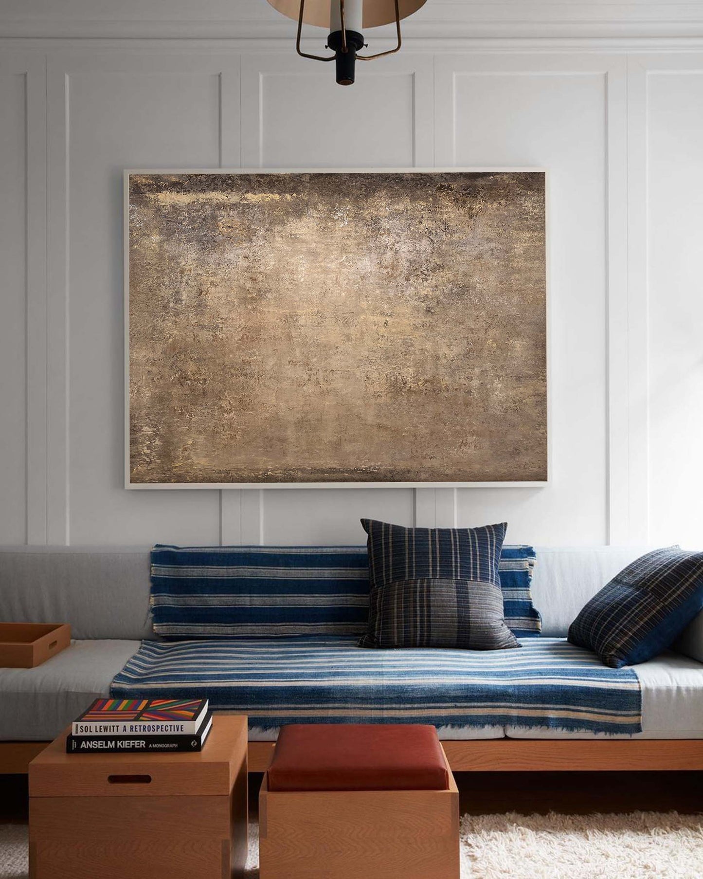 Elegant Minimalist Abstract Oil Painting for Modern Home Decor