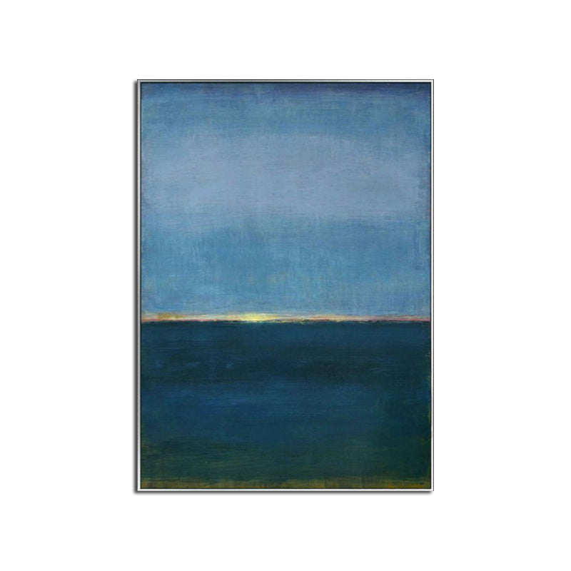Tranquil Ocean Horizon Oil Painting for Serene Home Decor