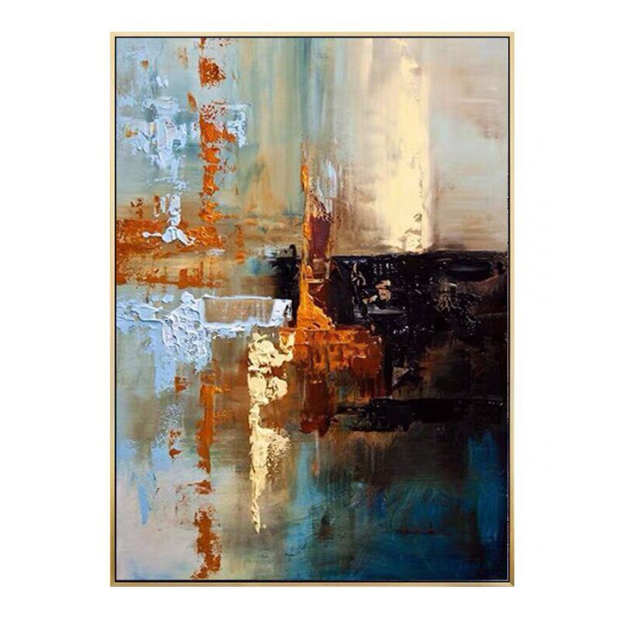 Abstract Oil Painting: Dynamic Colors and Bold Textures for Contemporary Decor