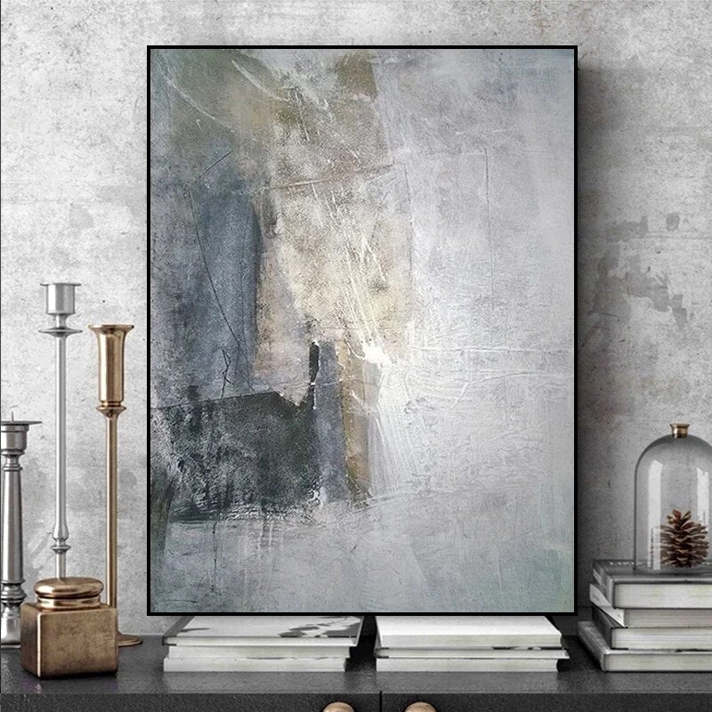 Abstract Serenity: Modern Oil Painting for Contemporary Home Décor