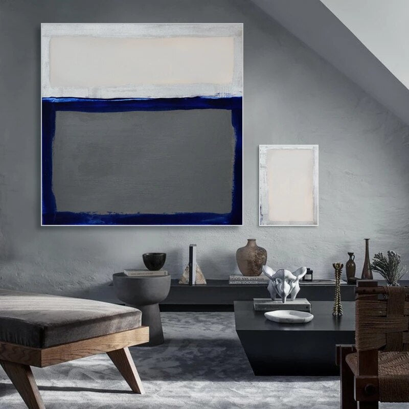 Serene Orca: Contemporary Oil Painting of Ocean Waves and Tranquil Tones