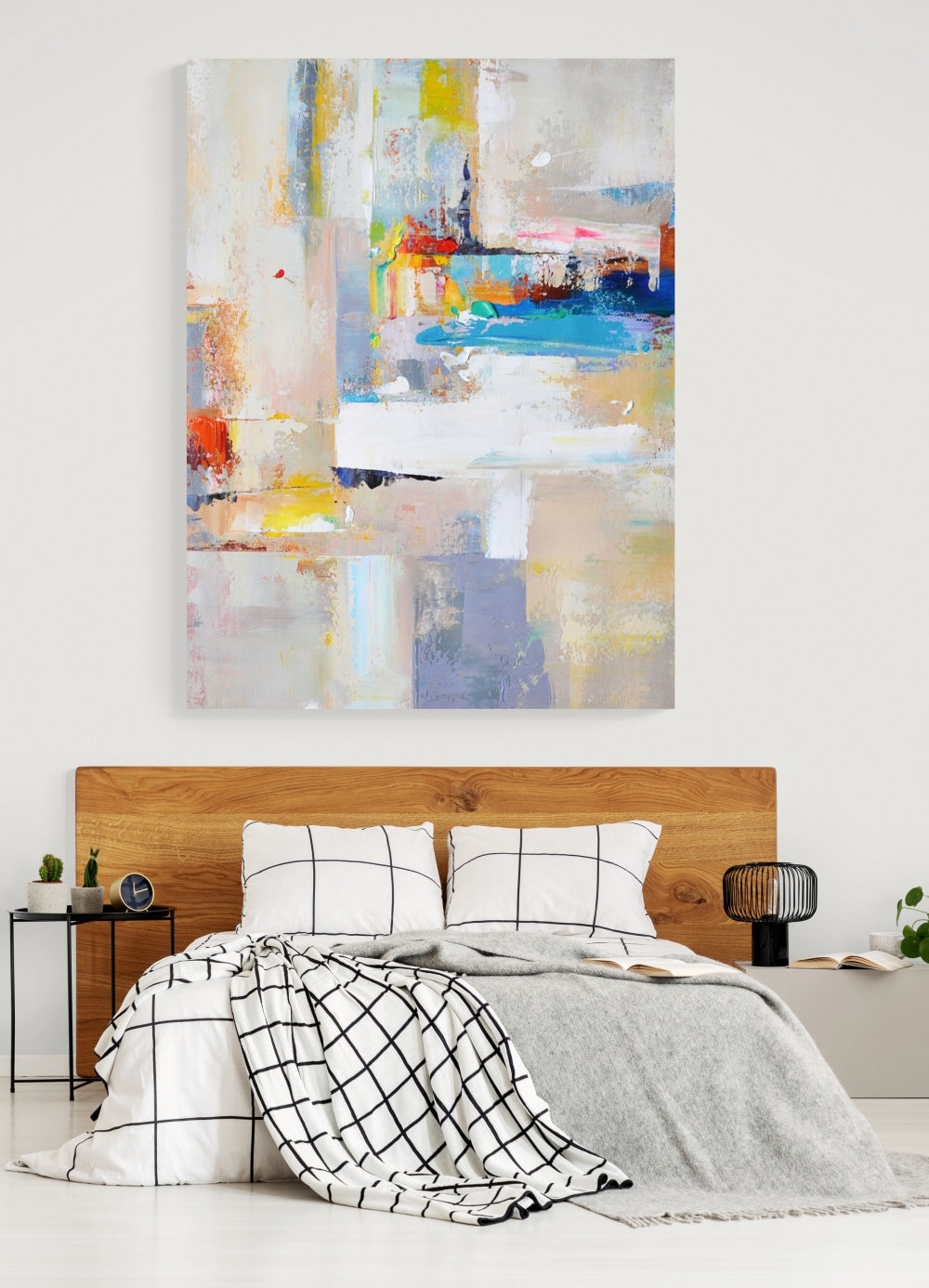 Abstract Serenity: Modern Oil Painting for Home and Office Decor