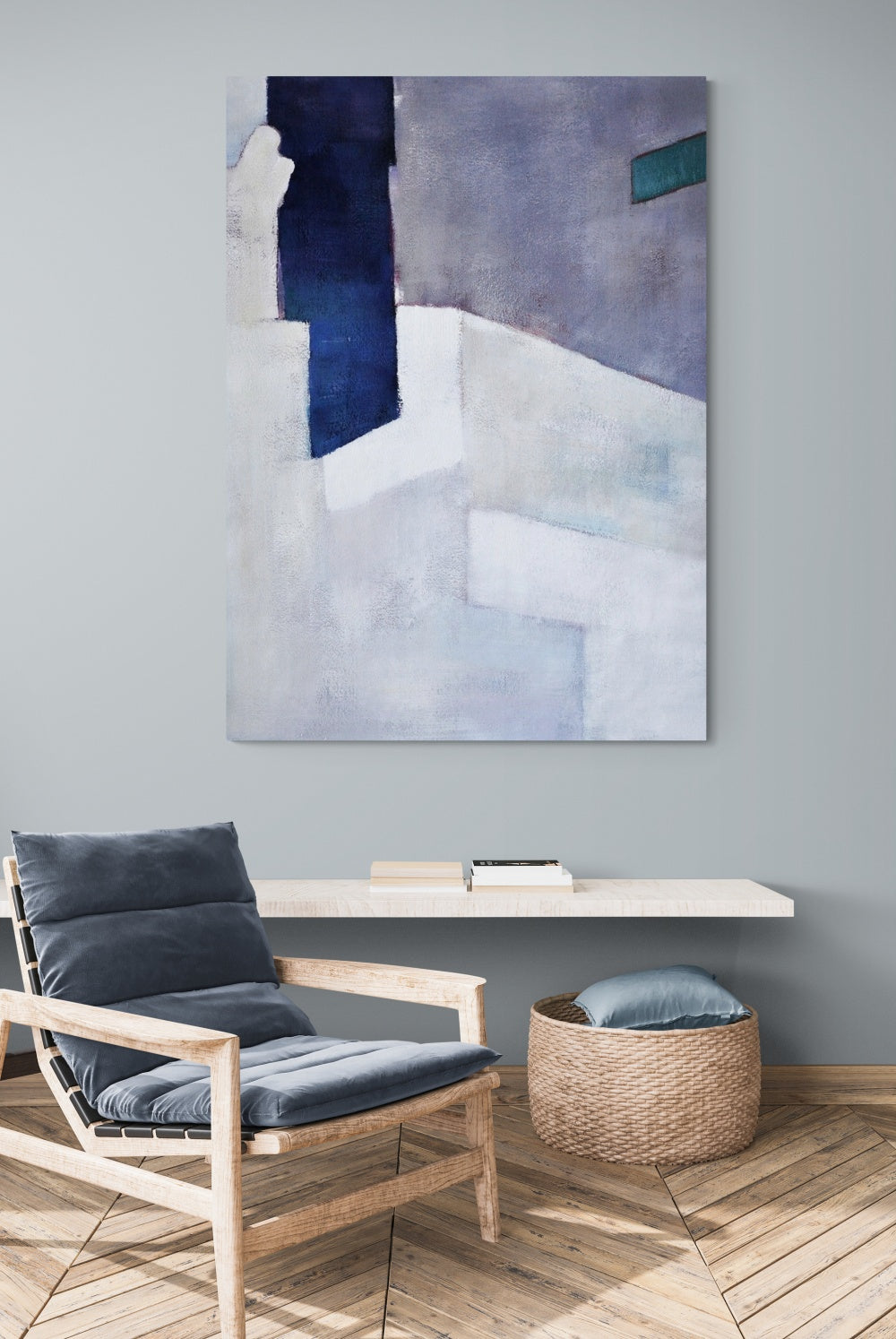 Contemporary Abstract Oil Painting of Freedom and Space