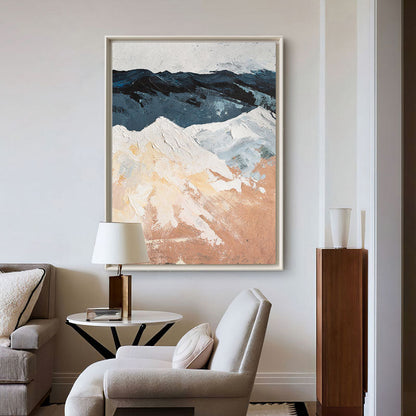 Majestic Mountain Landscape Oil Painting - Serene Norikura Views for Elegant Home Decor