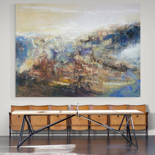 Abstract Serenity: Captivating Oil Painting for Inspiring Home Decor