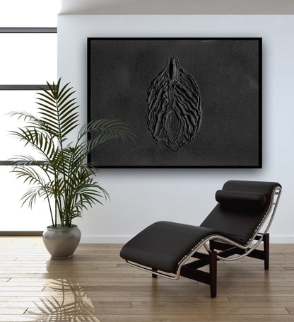 Elegant Black Oil Painting for Modern Home Décor