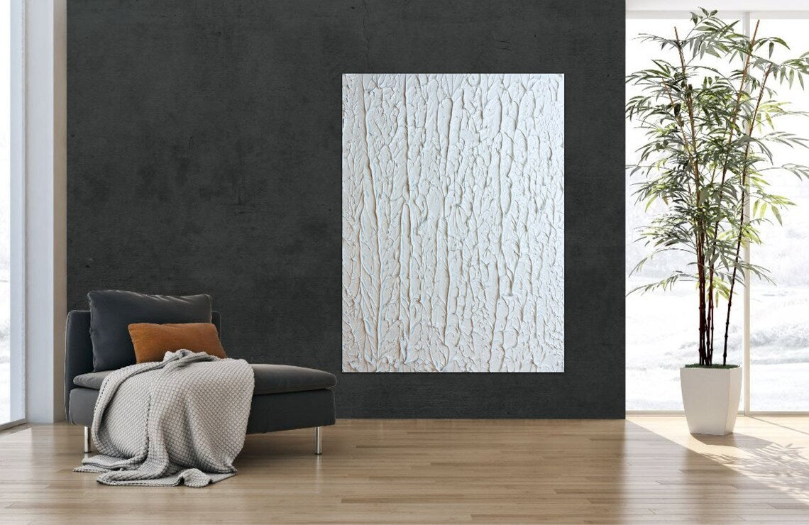 Stunning Monochrome Oil Painting for Elegant Home Decor