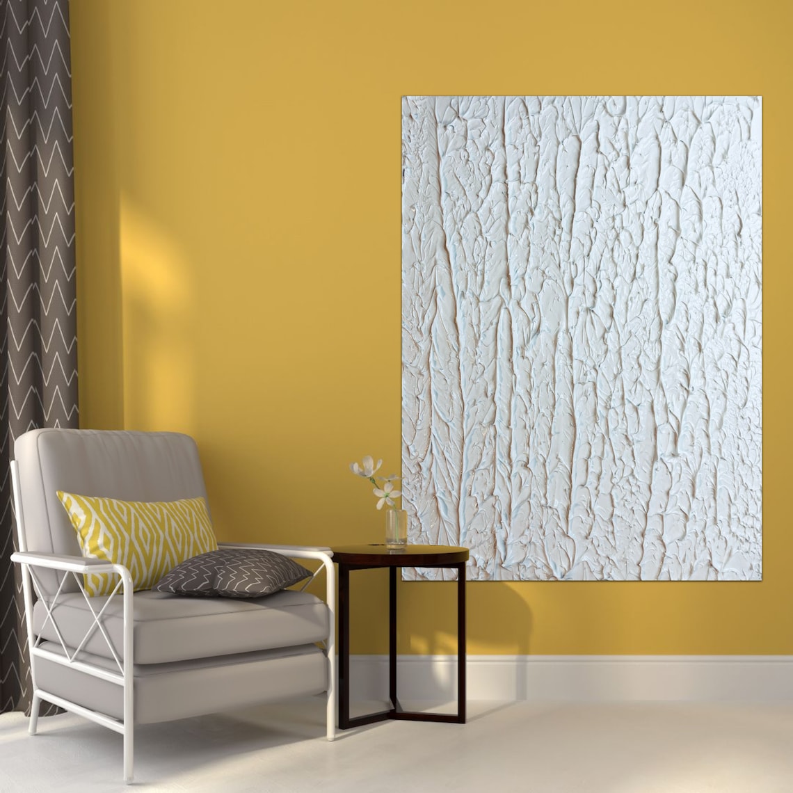 Stunning Monochrome Oil Painting for Elegant Home Decor