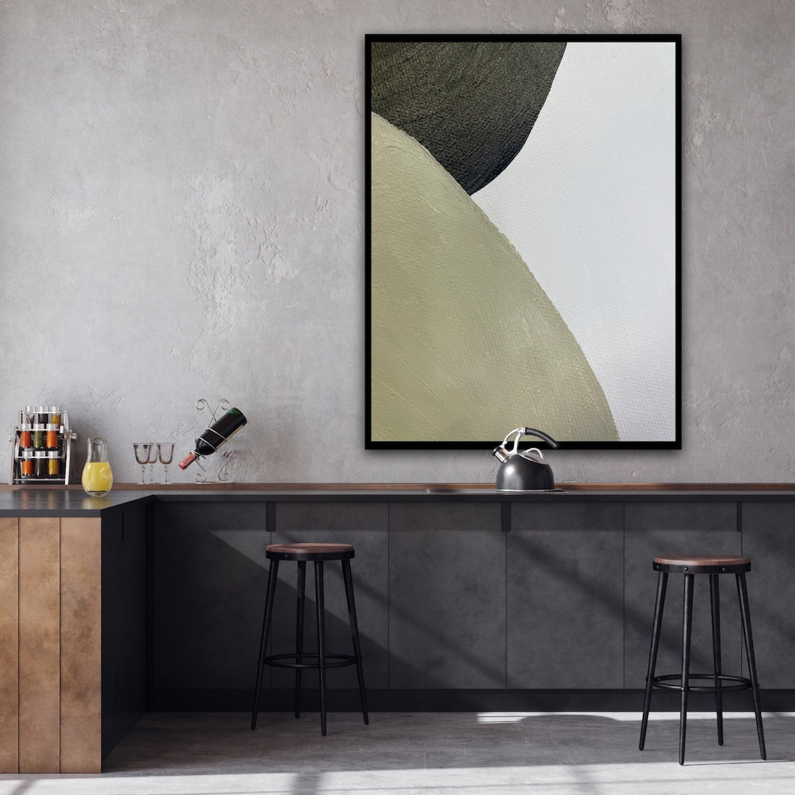 Contemporary Abstract Oil Painting for Modern Home Decor