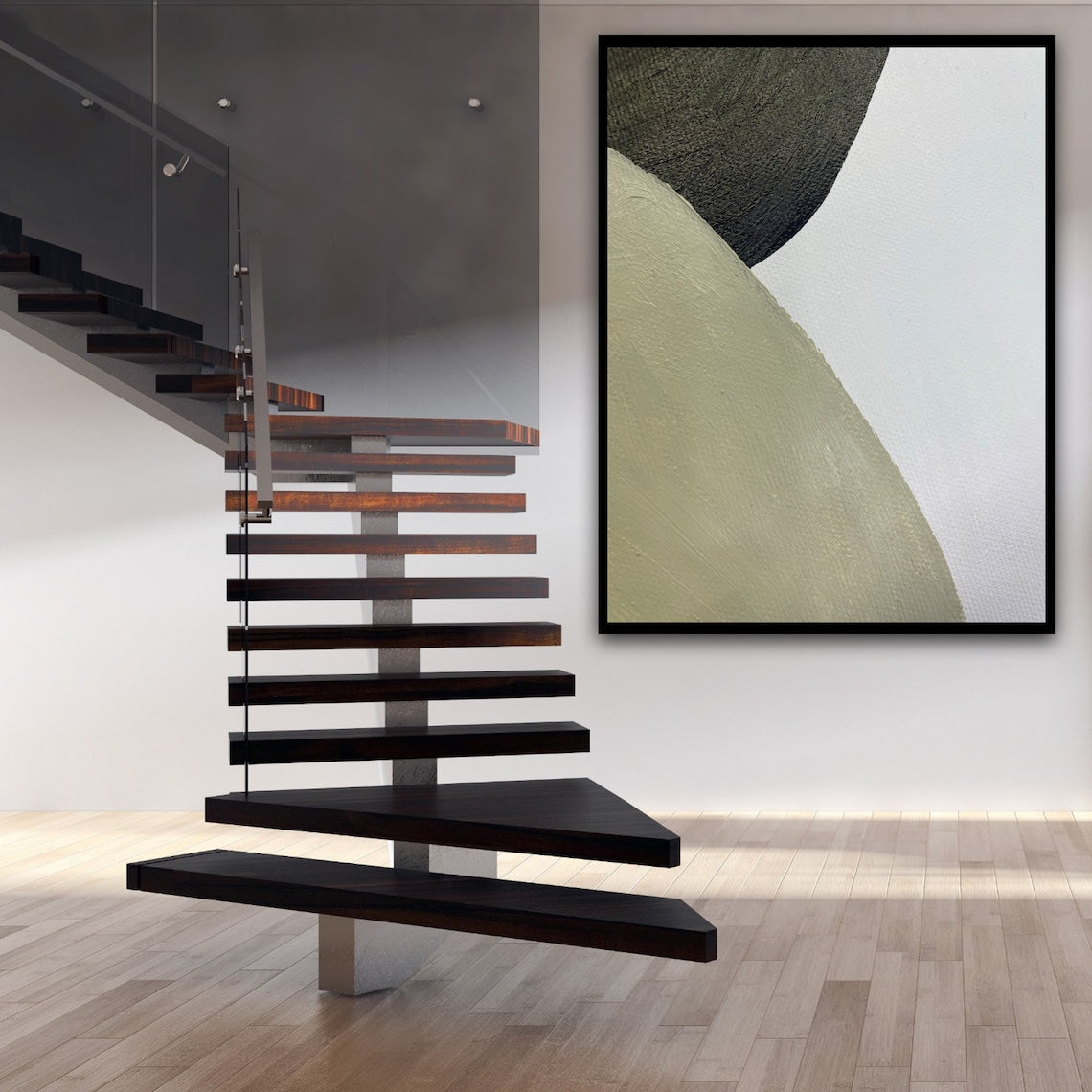 Contemporary Abstract Oil Painting for Modern Home Decor