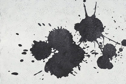 Abstract Black and White Oil Painting for Modern Art Lovers