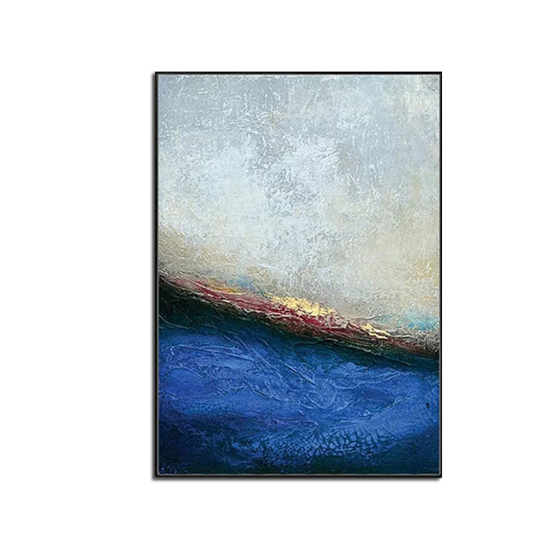 Majestic Kraken: Abstract Ocean-Inspired Oil Painting for Modern Home Decor
