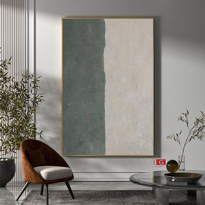 Modern Abstract Oil Painting in Neutral Tones for Contemporary Home Decor