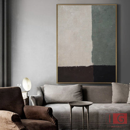 Contemporary Minimalist Oil Painting for Elegant Home Décor
