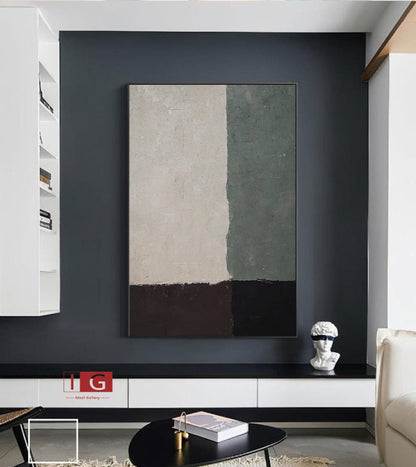 Contemporary Minimalist Oil Painting for Elegant Home Décor
