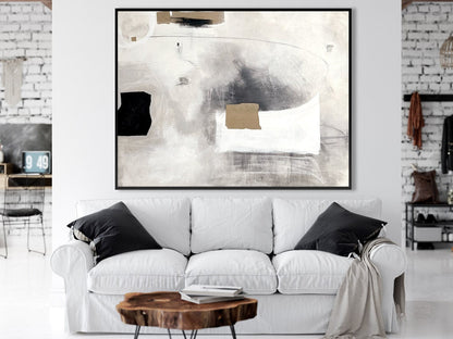 Modern Abstract Oil Painting with Ethereal Brushstrokes for Contemporary Decor