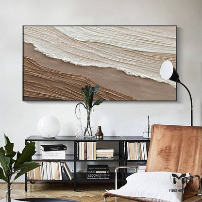 Serene Abstract Landscape Oil Painting for Modern Home Decor