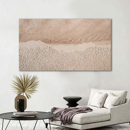 Stunning Desert Landscape Oil Painting in Warm Earth Tones for Modern Decor