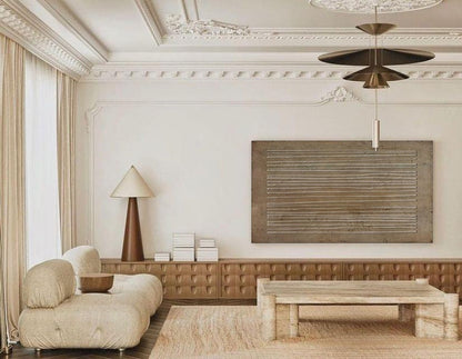 Serene Abstract Oil Painting for Modern Home Décor