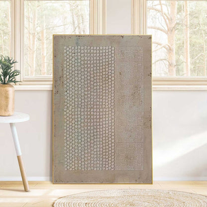 Contemporary Abstract Oil Painting: Industrial Inspired Wall Art for Modern Spaces
