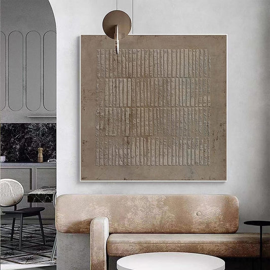 Contemporary Urban Abstract Oil Painting for Modern Home Decor Wall Art