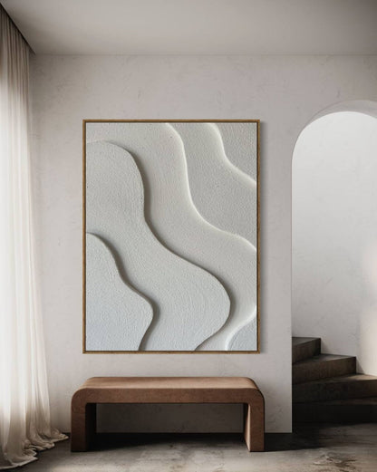 Abstract Fluidity: Modern Oil Painting for Contemporary Home Decor