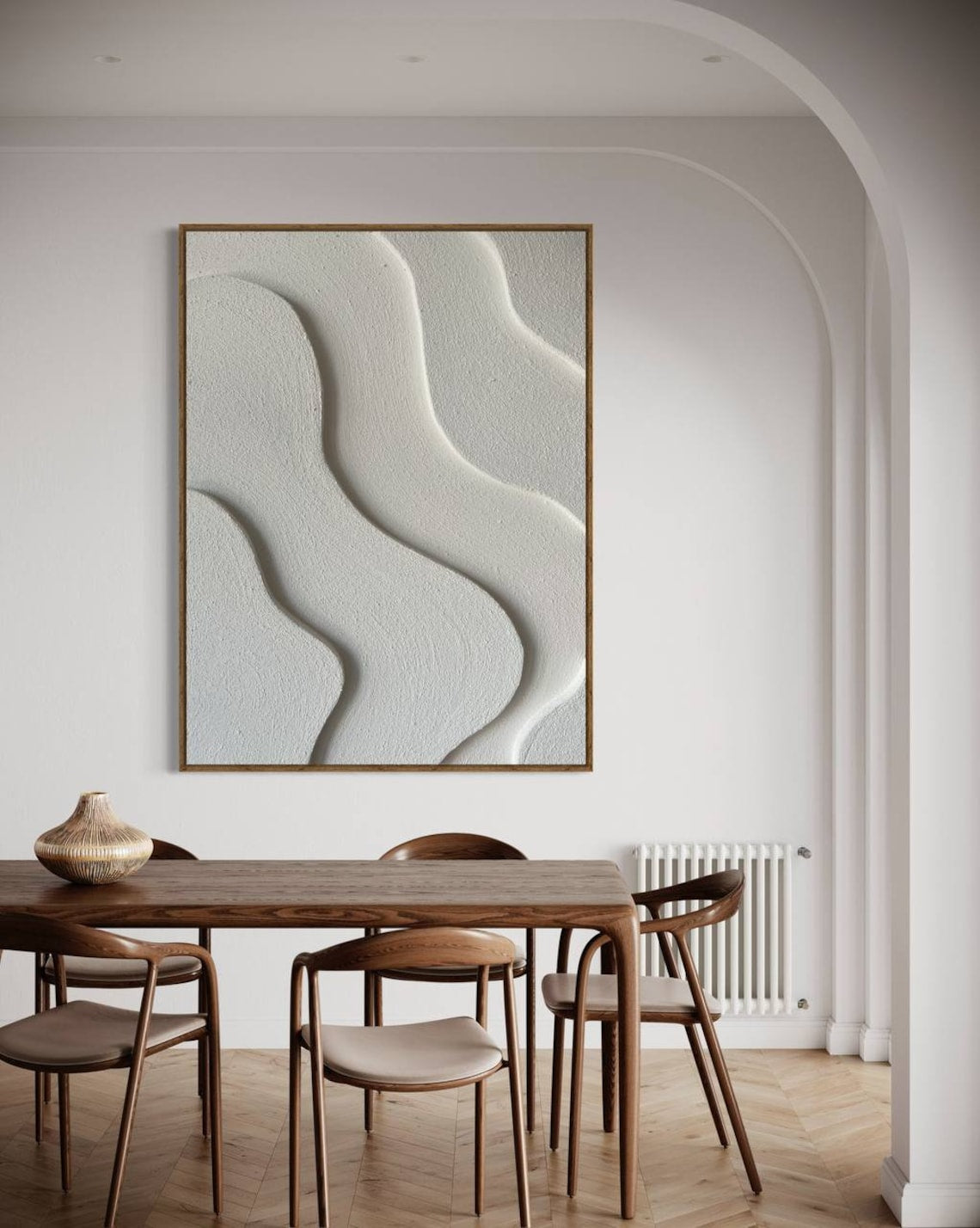 Abstract Fluidity: Modern Oil Painting for Contemporary Home Decor