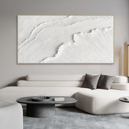 Serene Alpine Landscape Abstract Oil Painting for Modern Home Decor