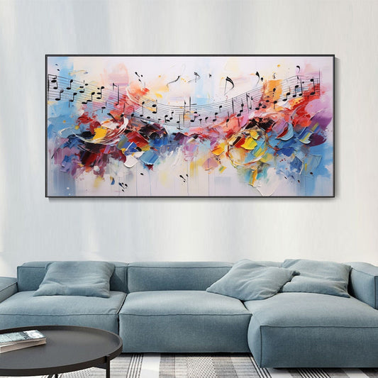 Vibrant Abstract Melody Oil Painting for Modern Home Decor