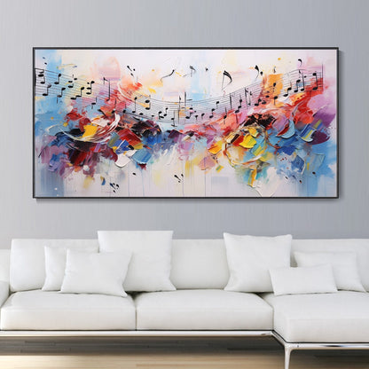 Vibrant Abstract Melody Oil Painting for Modern Home Decor