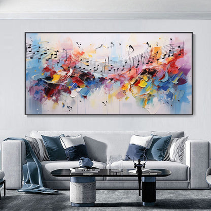 Vibrant Abstract Melody Oil Painting for Modern Home Decor