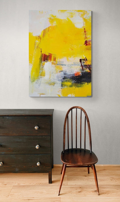 Abstract Golden Wilderness Oil Painting Set for Vibrant Home Décor
