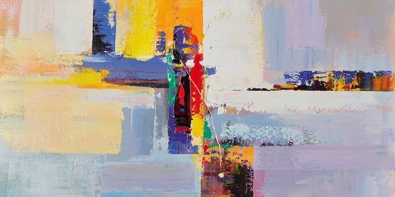 Vibrant Abstract Oil Painting for Modern Home Decor and Art Enthusiasts