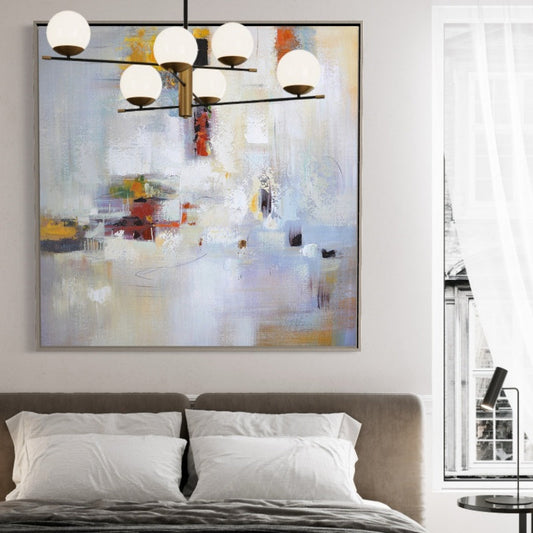 Serene Abstract Oil Painting for Modern Home Decor – Inspirational Colorful Artwork