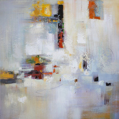 Serene Abstract Oil Painting for Modern Home Decor – Inspirational Colorful Artwork