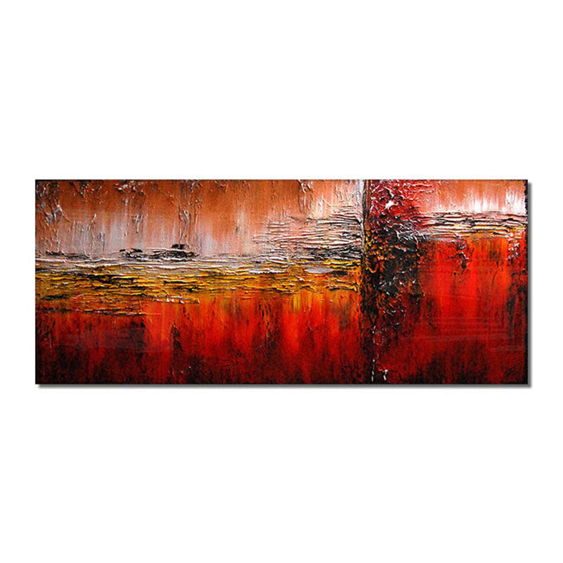 Vibrant Sunburst Abstract Oil Painting for Stunning Home Decor